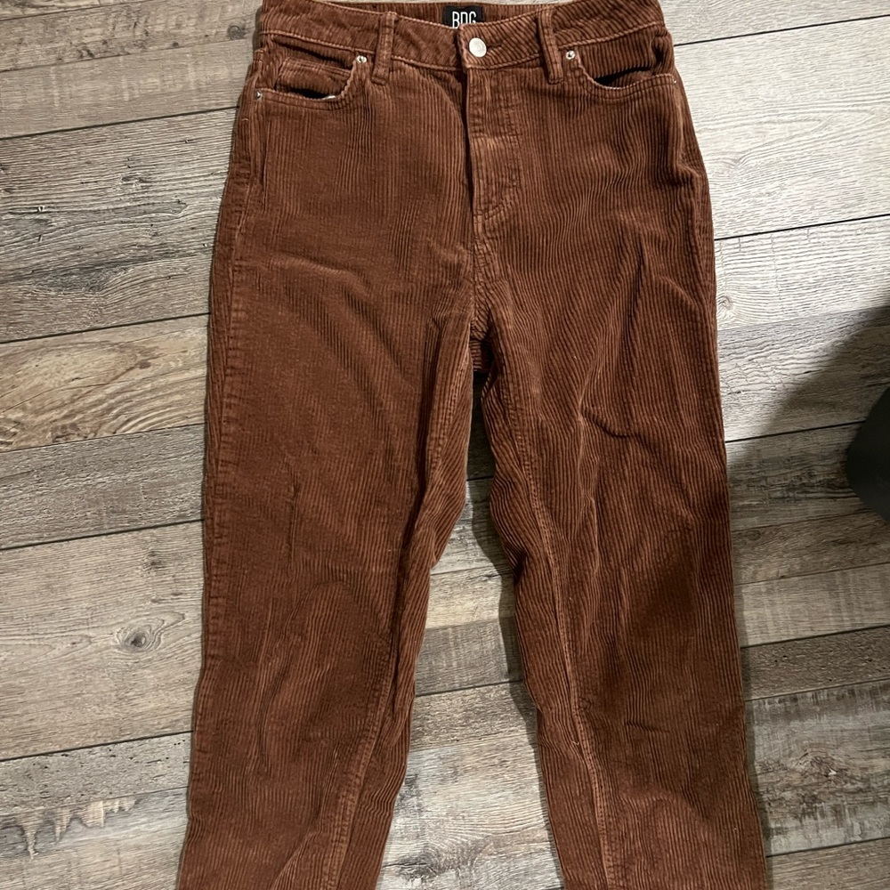Urban Outfitters BDG Brown Corduroy Pants - Mom High-Rise - Size 26